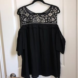 Torrid cold shoulder blouse